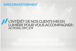 Actions, OPCVM, ETF/Trackers... Dcouvrez les produits financiers les plus achets sur EasyBourse