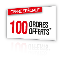 100 ordres offertes*