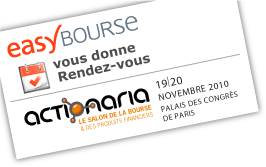easyBourse vous donne rendez-vous au salon actionariat